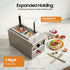 Jiabailie 2 Cooker,2500W Commercial 2 Holes Noodle Cooking Machine,Electric Pasta Spaghetti Noodles Pasta Boiler,Pasta