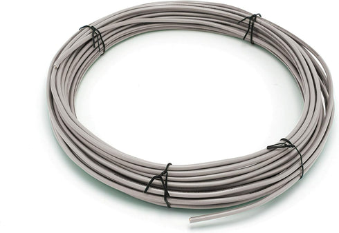 THE CIMPLE CO 25 Feet (7.5 Meter) Insulated Solid Copper THHN/THWN Wire - 14 AWG, Grey