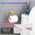 JG1905-BE GERZWY Gold Stainless Steel Toilet Paper Holder Paper Towel Dispenser Tissue Roll Hanger Wall Mounted