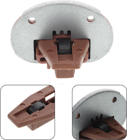 SOLUSTRE Metal Drawer Slide Replacement Kit with Heavy-Duty Drawer Track Guide and Stopper for Cabinet Hardware