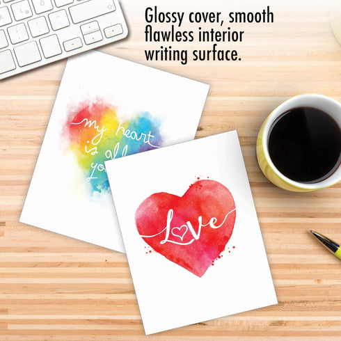 The Best Card Company 20 Cute Boxed Cards - Assorted Blank Set (4 x 5.12 Inch, 10 Designs, 2 Each)
