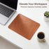 Psiriol 10.2 8.3 Inch, 1 Pack Leather Mouse Pad, Double Side Mousepad with Stitched Edge, Waterproof Gaming MousePads