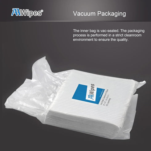 (6"x6") 100pcs AAWipes Cleanroom Wipe Cloths (Grade A) - Safe Electrostatic Discharge (ESD) Polyester Wiper Special