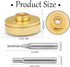 GUOJINJISM 9500 1/4 New Upgraded Router Inlay Kit, Router Inlay Bushing Kit, Solid Brass Inlay Kit for Templates