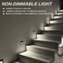 ZONK Outdoor Waterproof LED Step Lights, 120V Wall Mounted Stairway Lighting, 3W 4000K