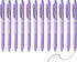 Writon Retractable Ballpoint Pens, 12 Pack, Comfort Barrel, 1.0mm Medium Point, Purple Ink