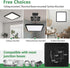 FY WISDOM FLY LIGHTING 16 Inch 36W 3600LM, 3000K/4000K/6000K Square LED Flush Mount Ceiling Light, CCT Selectable,Black