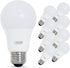 Feit Electric A19 LED Light Bulbs, 60W Equivalent, Dimmable, E26 Standard Base, 90 CRI, 800 Lumens, 5000K Daylight, 120V, 22 Years Lifetime, Damp Rated, 8 Pack, OM60DM/950CA/8 by Feit Electric