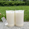 2 Pack LED Flameless Candles Battery Operated Outdoor LED LightFake Flickering Waterproof