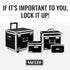 Vaultz File Organizer Storage Box, 14 x 7 x 12.19 Inch, Portable Locking Storage Totes with Dual Combination Locks