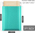 GSSSUSA Bubble Mailers 4x8 Inch, 50 Pack Padded Envelopes for Mailing Jewelry, Small Business, Teal