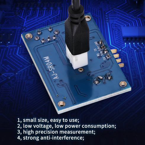 Distance Measuring Module, 5V Ultrasonic Wave Waterproof Sensor Board for Ranging