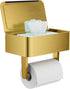 Toilet Paper Holder with Shelf, Wipes Holder for Bathroom, Flushable Wipes Dispenser,