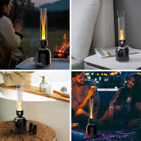 3 1 3 Gsou Aroma Oils Essential Diffusers - in Essential Oil Diffuser with Bluetooth Speaker | Colors Mood Lighting LED