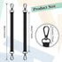 Electrical Tape Holder Strap Tape Measure Holder for Belt Tape Thong with Snap Hooks Polyester Electrical Tape Holder Chain Electrical Tape Strap for Pouch Bag Tool Box Construction, Black by Zhehao
