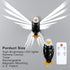 Resocasin Bald Eagle Wall Light with Remote Control - Magnetic Mounted American Eagle Lamp, Battery Operated