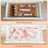 Trotianingyu Set 25 Coffee Acrylic Drawer Organizers Storage for Makeup, Office Desk Small Vanity Trays for Drawer