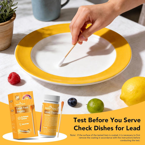 30 30-Second #EZLT-S:30 Easy@Home Lead Test Kit Rapid Swabs, Results Surface Lead Screen for Painted Walls, Woodwork