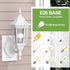 1 Pack, Bulb EMART Outdoor Front Porch Light, Exterior Anti-Corrosion, Waterproof Aluminum & Glass Shades Wall Lamp