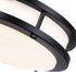 7.5 Inch 7.5 2700K/3000K/3500K/4000K/5000K 12W Round Black Ceiling Light Fixture for Living Room - Black LED Flush