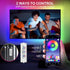 13Ft, 32-65in HOUHUI TV LED Lights RGB LED Strip Lights for TV Backlight, App Control Strips Light Sync to Music, USB