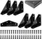 CMLY Black 8Pcs 66mm Triangle Shelf Brackets - Corner Desk Connectors for Wood,