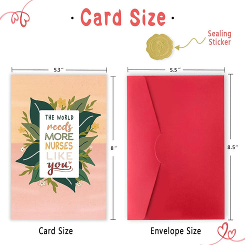 Londue Cute Thank You Card Gifts for Nurse, Nurse Appreciation Cards Gifts for Women, Medical Staff Appreciate Card