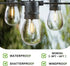 Jslinter 30-Pack LED String Light Bulbs Replacement, 1W E26 Vintage Bulbs, 2200K Warm White, Indoor/Outdoor
