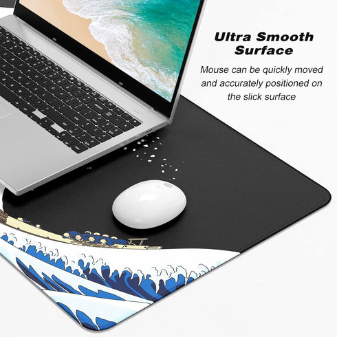 Extended Large Mouse Pad, XXL Gaming Mousepad 31.5 x 15.7 Inch, Big Computer Keyboard Desk Pad, Waterproof Mouse Mat