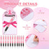 Fulmoon 48 Sets Breast Cancer Awareness Notepad, Ballpoint Pens, Cute Pink Ribbon Memo Pad