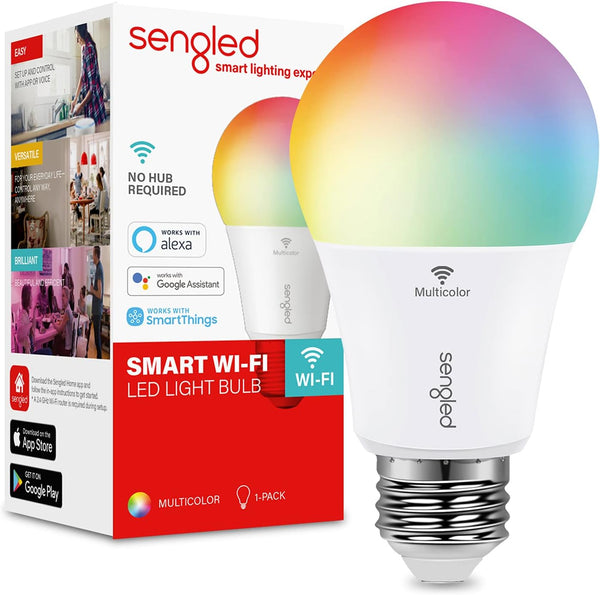 Sengled Smart Light Bulb, Color Changing Light Bulb, WiFi Light Bulbs No Hub