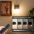 mikerkenly Dimmable Battery Wall Sconce Light Wireless Rechargeable Lamp with Warm LED, Cordless Design for Bedroom