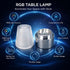 7 RGB Table Lamp Color Changing with USB Rechargeable, Acrylic Lampshade, Color Modes - Gentle Lighting, Portable