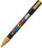 Uni Posca Fine Marker, Gold (PC3M.25) - Perfect for Art and Craft Projects