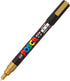 Uni Posca Fine Marker, Gold (PC3M.25) - Perfect for Art and Craft Projects