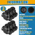 3 Pcs Black Multi Cable Connector, 3 Wire Ports Connectors with Dual Sided Entry for Copper and Aluminum