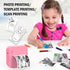HUIJUTCHEN 10 Inkless Mini Thermal Pocket Printer, Wireless Mini Sticker Printer with Rolls Thermal Paper