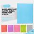 Plastic Folders with Pockets and Prongs, 6 Pc Blue Two Pocket Folder with Brads for Letter Size Sheets