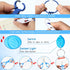 Glenmal 72 Pcs Badge Reel Pen Mini Highlighter Set, Mini Scissors, Neon Nurse Pen, LED Keychain Clip