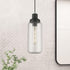 40614-04, Livex Lighting, Oakhurst, Mini Pendant, Black with Brushed Nickel Accent