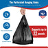 500 Count 11.5" 6.5" 21", Fuxury Plastic T-shirt Bags Black x x Grocery, Trash, Take Out, To Go, Restaurants, Retail