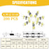 200PCS Solder Seal Wire Connectors, 12-10 AWG Self Soldering Heat Shrink for Marine Grade Waterproof