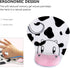 Ergonomic Mouse Pad with Wrist Support, Elastic Gel Wrist Rest, Non-Slip Rubber Base for Gaming, Office & Home