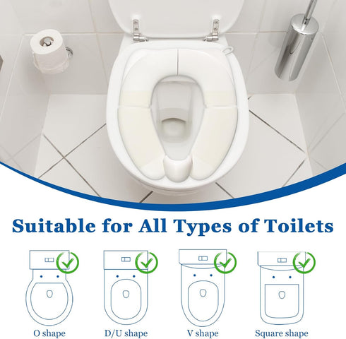 FORYEE Portable Folding Toilet Seat for Kids, Travel Potty Training Helper, Training Urine Anti Slip Toilet Seat Cover