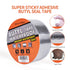 Butyl Tape Waterproof Sealing Tape Aluminum Foil Tape, for RV Repair, Window, Silicone, Glass & EDPM Roof Leak Patching, Boat and Pipe Sealing, Silver, 2inch x16feet