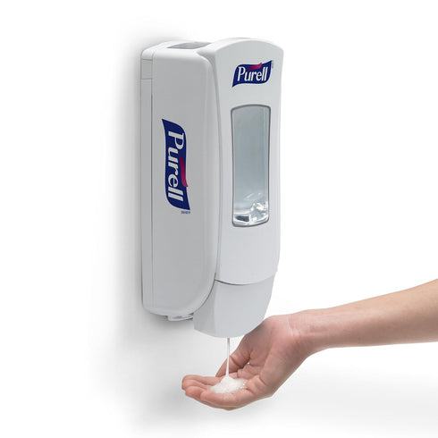 ADX-12 1200 mL ADX-12 (Pack 1) 8820-06 PURELL Push-Style Hand Sanitizer Dispenser, White, for PURELL Sanitizer Refills