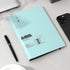 CAGIE A5 Binder, 6 Ring Notebook with Dividers, Refillable Planner Binder with Pockets, A5 Refill Paper, Blue