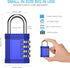 ZHEGE 4 Digit Combination Padlock 2 Pack - Number Lock for Gym, School, Storage, Fence, Gate, Cabinet