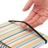 Paper Junkie 6 Pack 5x7 Spiral Notebooks with Pocket, Small Lined Journals with Elastic Closure for School, Work