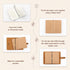 Vintage Leather Small Travel Journal Notebook, Lined Paper, Handmade Mini Notepad for Women & Men (2 Pack/Brown)
